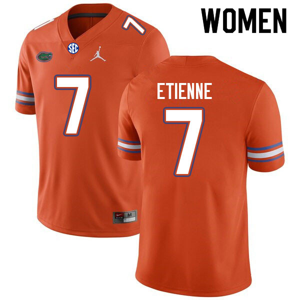 Women #7 Trevor Etienne Florida Gators College Football Jerseys Sale-Orange